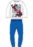 Pijama Spider, alb cu albastru