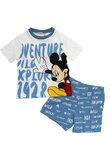 Pijama vara, 92% bumbac, Mickey 1928, alba