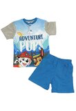 Pijama vara, bumbac, Aventure Pups, albastru