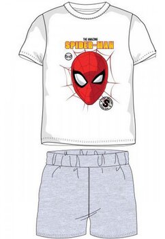 Pijama vara, Spiderman, The amazing, alb cu gri