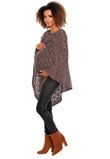 Poncho maro, tricotat