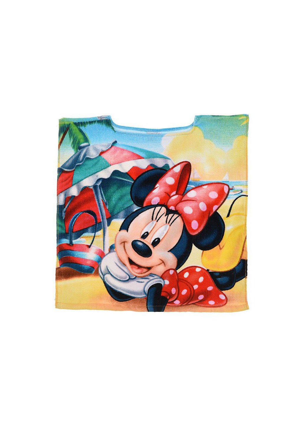Poncho, Minnie Mouse cu fundita rosie DISNEY