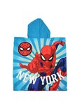 Poncho, Spider Man, New York, albastru, 55 x 110 cm