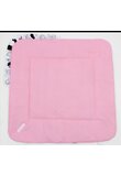 Port bebe multifunctional, Fundite roz, bumbac, multicolor, 75x75cm