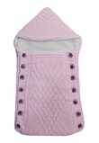 Port bebe, tricotat, roz, 77x35cm