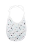 Baveta, bumbac, ancore, alb, 0-6 luni