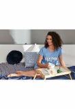 Camasa pentru alaptat, Happy mommy, albastru deschis