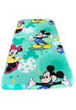 Cearceaf Piccolo, Minnie si Mickey turcoaz, 90x40cm