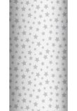 Cearceaf Prichindel, patut 120x60 cm, alb cu stelute gri