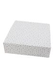 Cearceaf Prichindel, patut 120x60 cm, alb cu stelute gri
