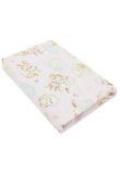 Cearceaf Prichindel, patut, Caprioara bambi si prietenii, roz, 140x70 cm