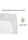 Cearceaf Prichindel, patut, Ursulet sir gri, 140x70 cm