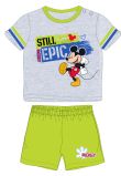 Compleu bebe, 2 piese, Still Epic, Mickey Mouse, gri cu verde