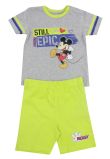 Compleu bebe, 2 piese, Still Epic, Mickey Mouse, gri cu verde