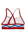Costum de baie 2 piese, 82% poliester, Minnie Mouse, rosu