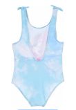 Costum de baie intreg, poliester, Flowers, Minnie Mouse, albastru