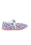 Incaltaminte interior, material textil, cu scai, Minnie si Daisy, albastre