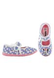 Incaltaminte interior, material textil, cu scai, Minnie si Daisy, albastre