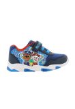 Incaltaminte sport cu beculet, material textil, Chase si Marshall, albastre