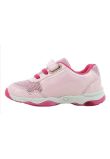 Incaltaminte sport cu beculet, material textil, Hello Kitty, roz