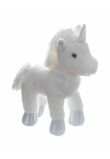 Jucarie plus, Unicorn, alb cu argintiu