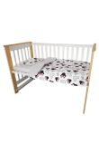 Lenjerie 4 piese, Prichindel, Minnie, gri, 120x60cm