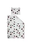 Lenjerie 4 piese, Prichindel, Minnie, gri, 120x60cm