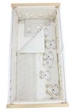 Lenjerie 5 piese, Prichindel, Ursulet sir crem,140x70cm