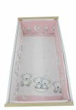 Lenjerie 5 piese, Prichindel, Ursulet sir roz,120x60 cm