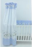 Lenjerie 6 piese, Prichindel, Ursulet sir albastru,120x60cm