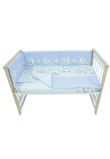 Lenjerie 6 piese, Prichindel, Ursulet sir albastru,120x60cm