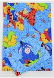 Lenjerie 7 piese, Prichindel, 2 fete, Winnie si Aiurel, albastru, 140x70cm
