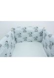 Lenjerie 7 piese, Prichindel, It is a Boy, gri, 120x60cm