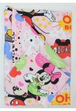 Lenjerie patut, 3 piese, Minnie si Mickey, roz, 120 x 60 cm