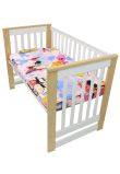 Lenjerie patut, 3 piese, Minnie si Mickey, roz, 120 x 60 cm