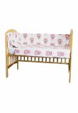 Lenjerie patut, 5 piese, Printesa Fluture, 120 x 60 cm