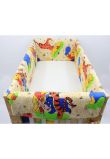 Lenjerie patut 7 piese, Maxi, Winnie si Aiurel, crem, 120 x 60 cm