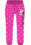 Pantaloni trening, bumbac, Minnie Mouse, roz cu buline