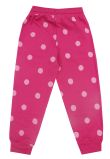 Pantaloni trening, bumbac, Minnie Mouse, roz cu buline
