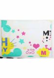 Perna slim, Minnie si Mickey, crem, 37x28cm