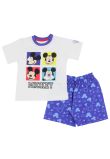 Pijama vara, bumbac, Figurine Mickey, alba
