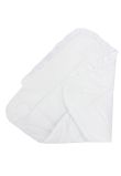 Port bebe multifunctional, bumbac, alb cu ingeras roz, 80 x 75 cm