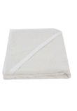 Prosop cu gluga, bumbac, crem, 75 x 75 cm
