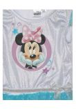 Rochie tutu Minnie, albastra cu sclipici argintiu