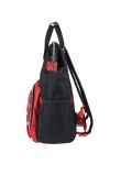 Rucsac pentru mamici din poliester, Minnie Mouse, negru, 26 x 44 x 18 cm