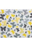 Scutec bumbac, Butterfly, galben, 80x70cm