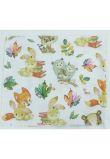 Scutec bumbac, Owls, multicolor, 80x70 cm