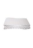 Set 2 aparatoari patut, Prichindel, alb cu zig zag gri, 180x30cm