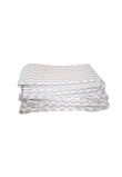 Set 2 aparatoari patut, Prichindel, alb cu zig zag gri, 180x30cm