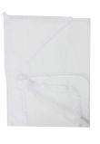 Set 2 prosoape, botez bumbac, alb cu dantela, 80x100 cm
